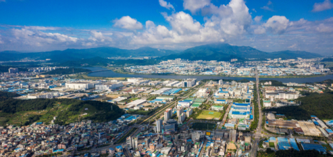 경북 구미국가산업단지 내 연구개발력이 탄탄한 중소·벤처기업들이 수도권 엔젤투자자들로부터 주목받고 있다. 구미국가산업단지 전경. 구미시 제공