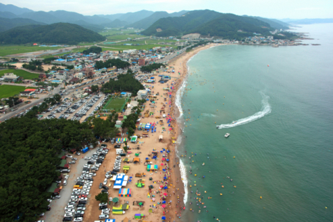 영덕군 남정면 장사해수욕장.