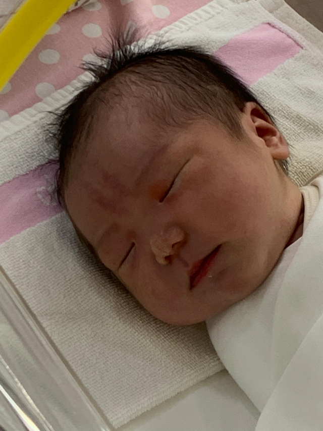 박소연(22)·홍기원(25) 부부 첫째 딸 우뚝이(3.5㎏) 8월 9일 출생