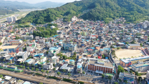 김천시가 도시재생사업을 계획하고 있는 남산지구 전경. 김천시 제공