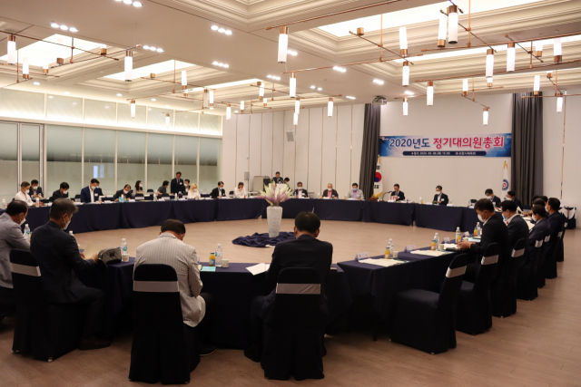 경북 포항시체육회 2020년도 정기대의원총회가 9월8일 오후 포항시 북구 필로스호텔에서 열렸다. 포항시체육회 제공
