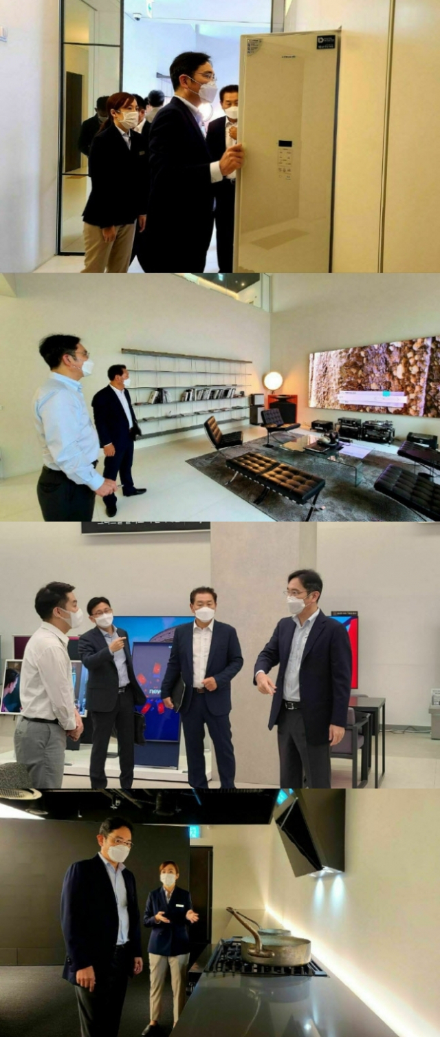 9일 이재용 삼성전자 부회장이 삼성디지털플라자 대치점을 방문했다. 삼성전자 제공