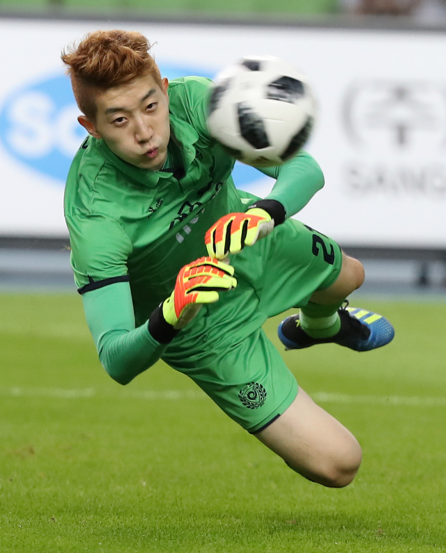 대구FC의 수호신 역할을 한 골키퍼 조현우의 2018년 경기 모습. 매일신문DB