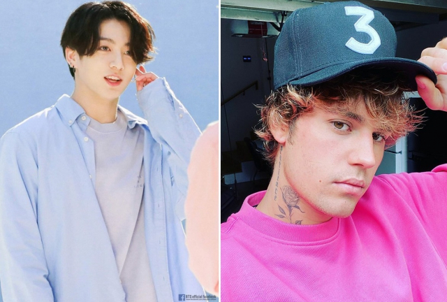사진. 방탄소년단 정국, 저스틴 비버
