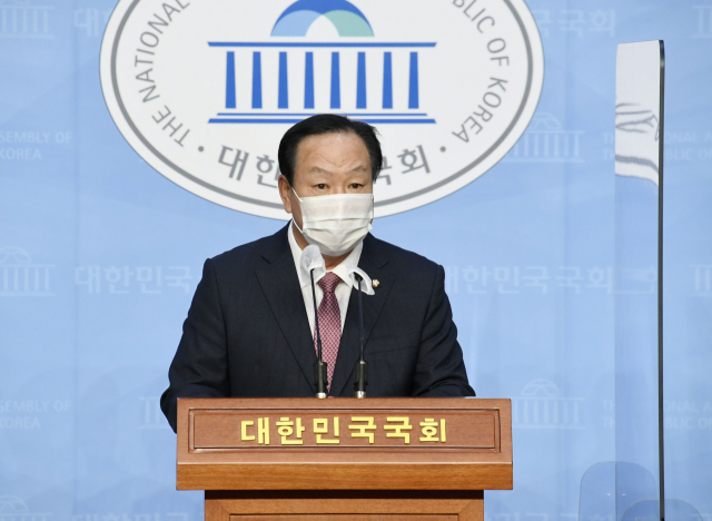 한기호 국회 국방위 국민의힘 간사가 5일 서울 여의도 국회 소통관에서 