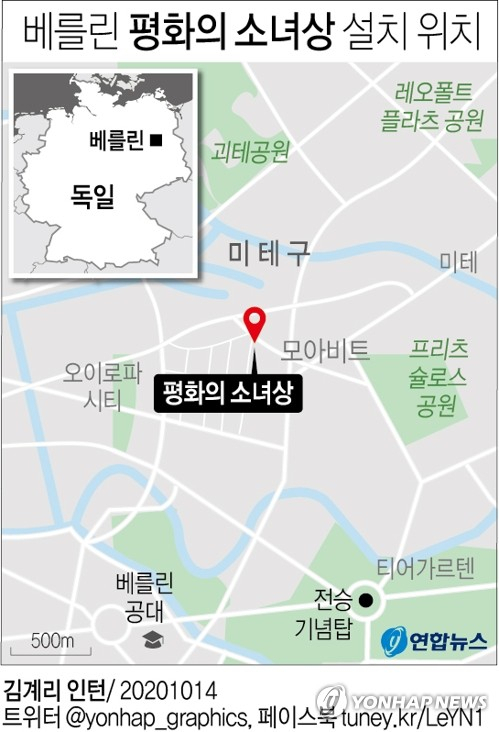 최근 독일 수도 베를린에 설치됐다가 철거 위기에 몰린