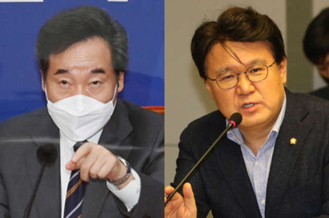 더불어민주당 이낙연 대표, 황운하 더불어민주당 의원