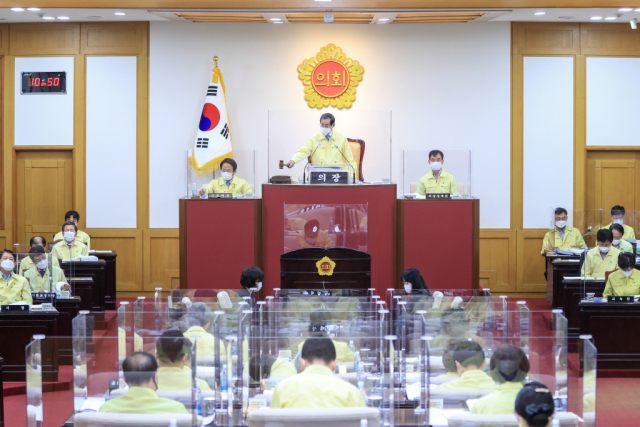 대구시의회의 본회의 전경