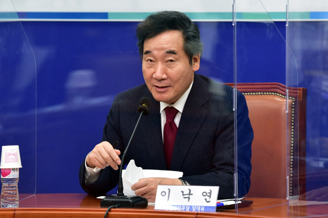 더불어민주당 이낙연 대표가 6일 서울 여의도 국회에서 열린 
