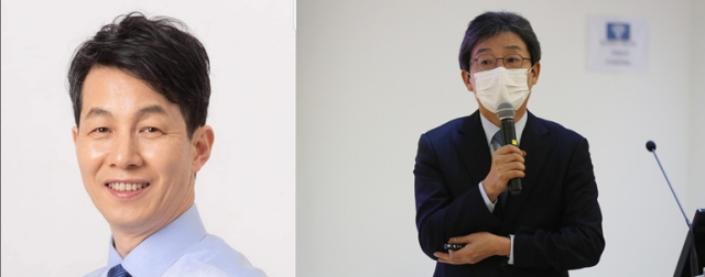 윤 의원과 유 전 의원. 윤 의원 페이스북, 연합뉴스
