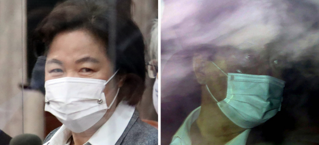 추미애 법무부 장관은 24일 서울고검 의정관에서 윤석열 검찰총장 감찰 결과와 관련해 긴급 기자회견을 열어 윤 총장에 대한 징계청구·직무배제 방침을 밝혔다. 사진은 이날 오전 국무회의에 참석한 추 장관과 출근하는 윤 총장. 연합뉴스