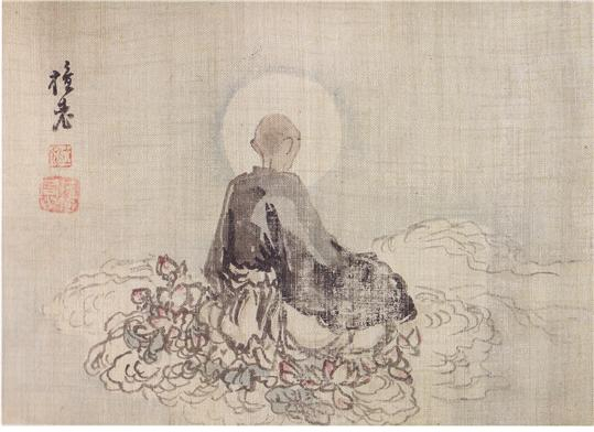 모시에 수묵담채, 20.8×28.7㎝, 간송미술문화재단 소장