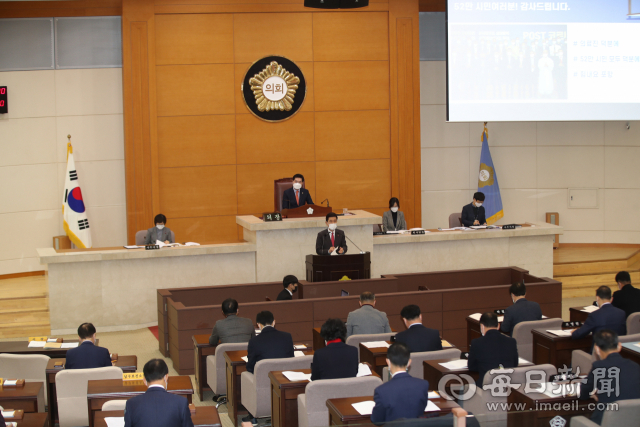 경북 포항시의회 제 279회 포항시의회 정례회 본회의를 끝으로 올해 회기 일정을 마무리지었다. 매일신문DB