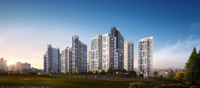 포항 양학 신원아침도시 퀘렌시아 조감도. 신원종합계발 제공