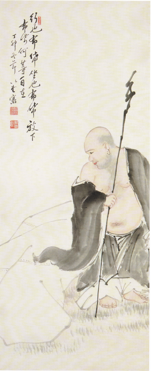 종이에 수묵담채, 65.5×26.8㎝, 호림박물관 소장