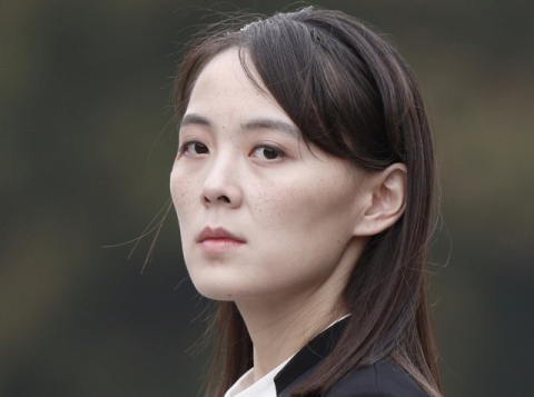 김여정 북한 노동당 중앙위원회 제1부부장. AP·연합뉴스