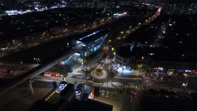 대구 북구 구암역과 구암회전교차로 전경. 매일신문 DB.