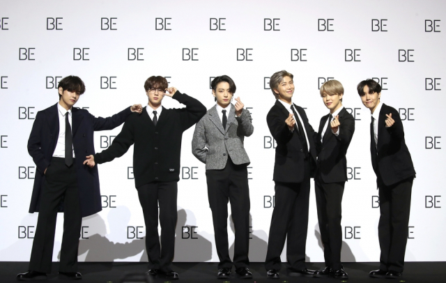 방탄소년단 새앨범 BE 글로벌 기자간담회. 연합뉴스