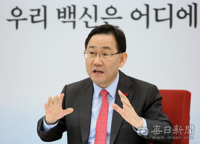 주호영 국민의힘 원내대표가 28일 국회에서 매일신문과 인터뷰를 하고 있다. 매일신문DB.