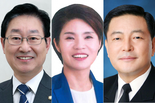 문재인 대통령은 30일 법무부 장관 후보자에 박범계 국회의원(왼쪽), 환경부 장관 후보자에는 한정애 국회의원, 국가보훈처장에는 황기철 전 해군참모총장을 내정했다.