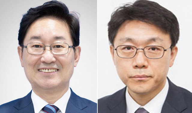문재인 대통령은 지난해 12월 30일 법무부 장관 후보자에 박범계 국회의원(왼쪽)을 내정했다. 초대 고위공직자범죄수사처(공수처) 처장에는 판사 출신인 김진욱 헌법재판소 선임연구관을 지명했다. 연합뉴스