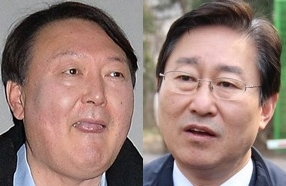 윤석열, 박범계. 연합뉴스