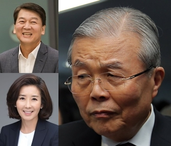 안철수, 나경원, 김종인. 매일신문DB, 연합뉴스