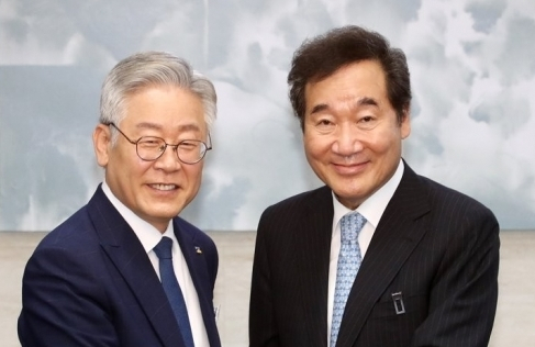 이재명, 이낙연. 연합뉴스