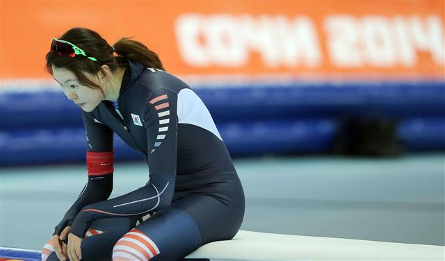 2014년 소치올림픽 때 스피드 스케이팅 3,000m 경기에 출전한 노선영. 연합뉴스