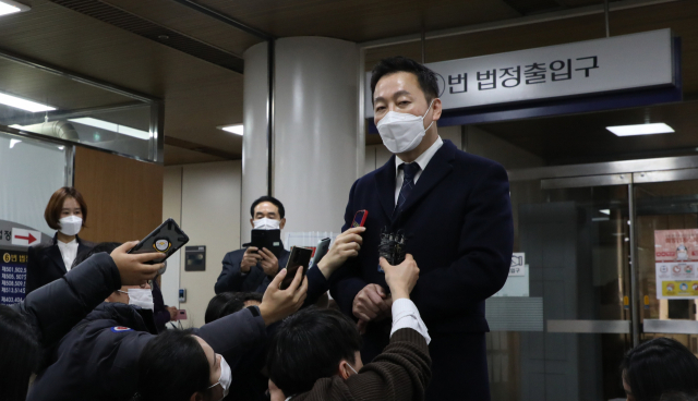 정봉주 전 의원이 27일 오후 서울중앙지법에서