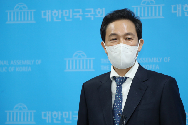더불어민주당 서울시장 예비후보인 우상호 의원. 연합뉴스