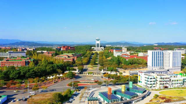 대구대학교 전경. 학교법인 영광학원과 대구대학교가 지하철 역사 유치를 위해 뜻을 모으기로 했다. 대구대 제공
