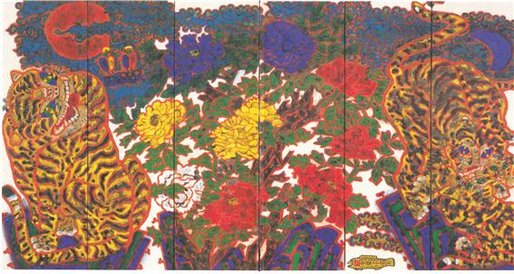 종이에 채색, 250×410㎝, 이영미술관 소장