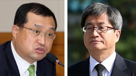 임성근 부장판사와 김명수 대법원장. 연합뉴스