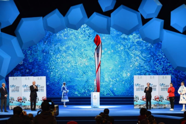 2022년 베이징(北京) 동계올림픽 성화봉의 모습. 차이나데일리 갈무리
