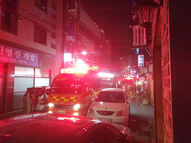 6일 오후 8시 50분쯤 대구 수성구 범어3동 대구법원 맞은편 상가 밀집지역에