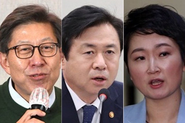 박형준 김영춘 이언주. 연합뉴스