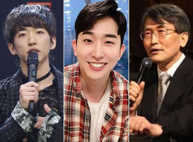 이승윤(좌), 둘째 형 유튜버 이승국(중), 아버지 이재철 전 목사(우)의 모습. 온라인 커뮤니티 갈무리
