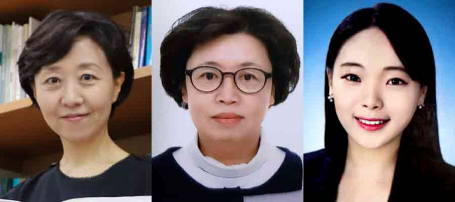(왼쪽부터) 박선영 경북대 교수, 박미경 경북대 연구교수, 박혜리 경북대 전 연구원.