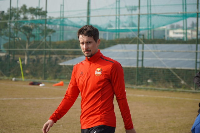 FC 서울의 팔로세비치가 제주도 서귀포에서 훈련을 하고 있다. FC 서울 제공
