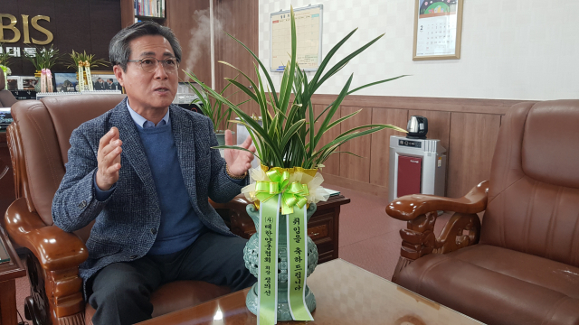성달표 대구시양궁협회장은 대구 양궁 발전을 위해 아낌없는 노력을 하겠다고 강조했다. 최두성 기자