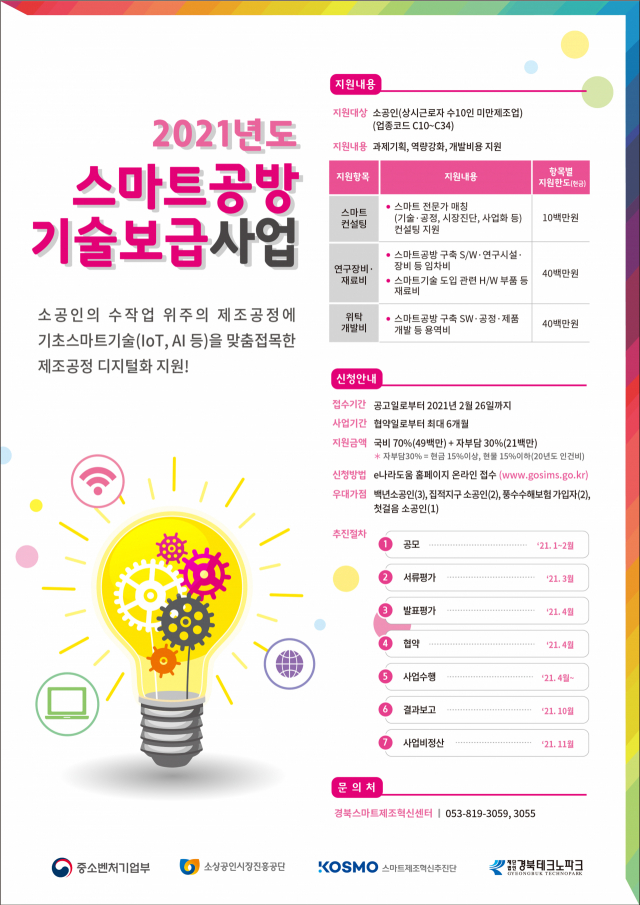 스마트공방 기술 보급사업 포스터. 경북TP 제공