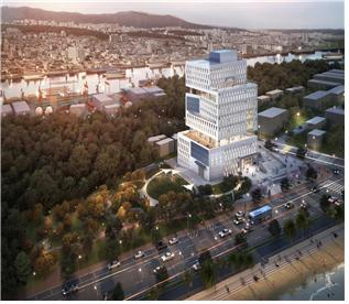 첨단 해양산업 R＆D 센터 조감도.