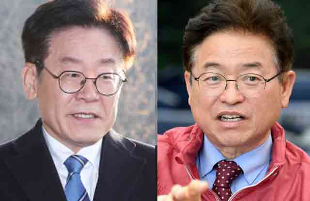이재명 경기도지사(왼쪽), 이철우 경북도지사.