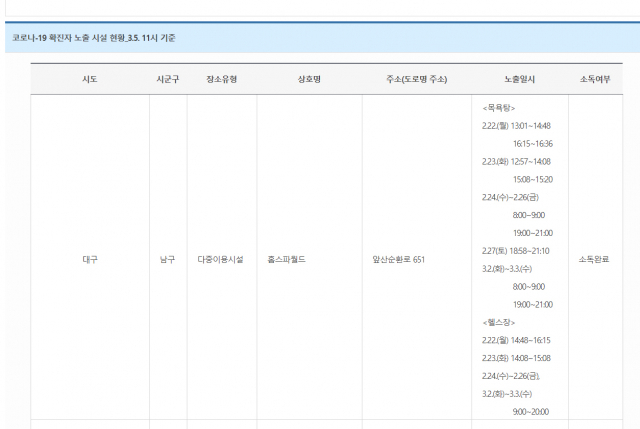 대구시청 홈페이지 캡쳐