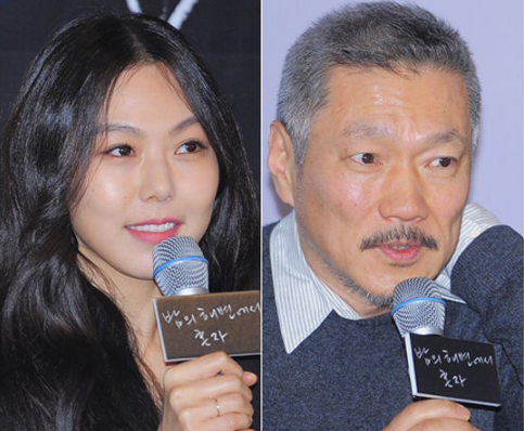 배우 김민희(왼쪽)와 홍상수 감독(오른쪽). 매일신문DB