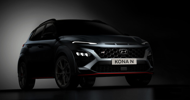 최초의 고성능 SUV, 코나 N의 디자인 티저를 공개했다.