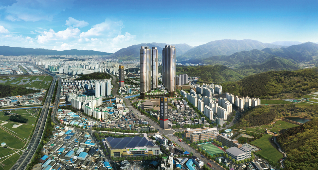 대구 달성군 화원읍 명곡리 일원에 들어서는 지상 41층 규모의 