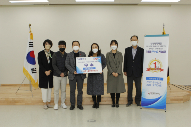 경북행복재단은 지난해 경상북도 산하 공직유관단체 부패방지시책평가에서 29개 기관 가운데 1등급을 받았다. 경북행복재단 제공