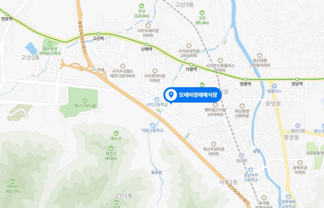 모레아장례예식장 위치. 네이버 지도